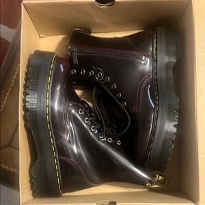 Dark cherry Doc Martens